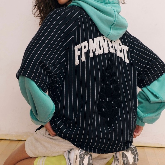 #44 NWT Free People Starting Line Layer in Black and White Combo - Picture 5 of 6